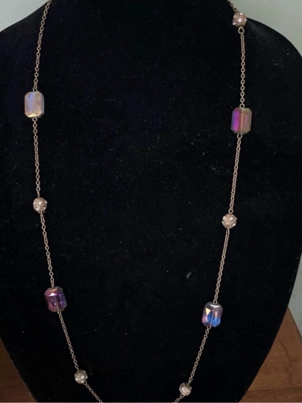 Iridescent Beaded Necklace - Women Jewelry